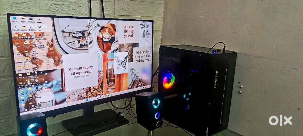 Complete gaming PC for Sale low price I5-10400,8GB Ram,27'Lenovodisply