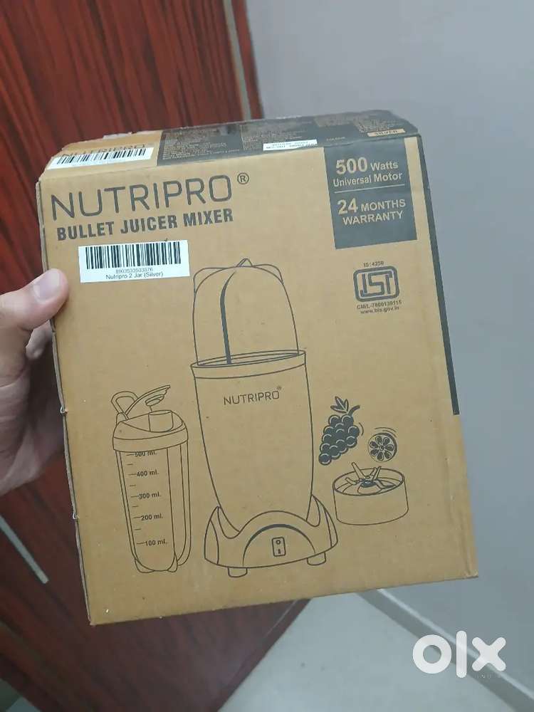 Nutripro blender / ( only 25 day used ) -500W - box + bill - Like new