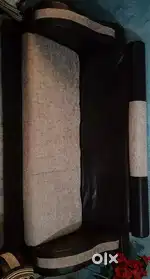 Leather sofa with free covers