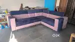 New L tipy sofa full size. Havy febric. Shop =Ankleshwar