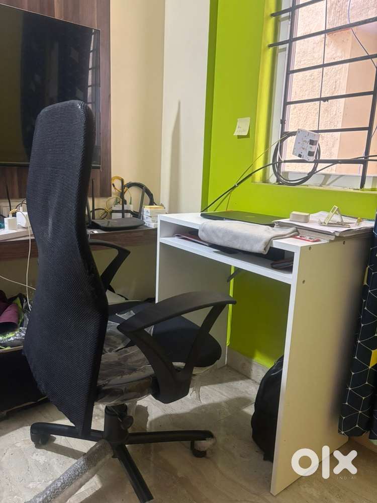Office chair and Ikea table