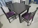 Dining table with chair