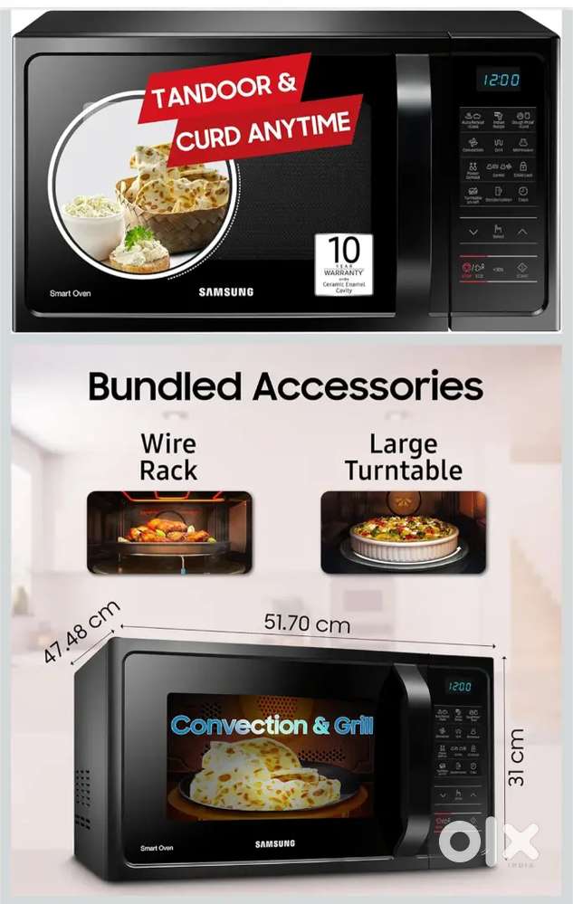 Newly purchased Samsung 28L,Covection Microwave oven (2025model)