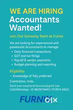 accountant for a furniture manufacturing company