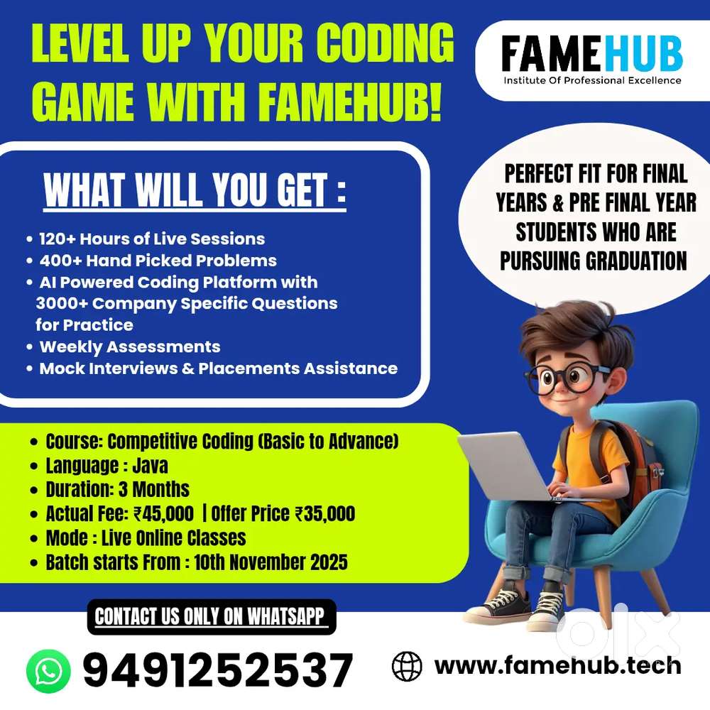 Learn Coding with Famehub ( Compatitive Coding Basic - Advance)
