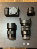 Sony alpha 6400 mirrorless with 50 mm and 18 - 105 G zoom lens