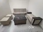 Sofa set along with drawing table and 2 seater sofa amd 2 sethi