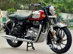 RE CLASSIC CHROME 350 RED PUNJAB NUMBER