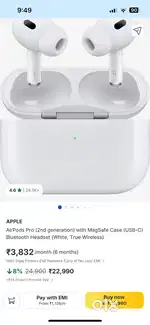 AirPods Pro (2nd Generation) With MagSafe Case (USB-C)