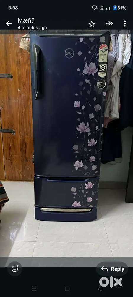 Selling a fridge