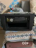 Double din car music player with fream and wireing and 4 new car seat