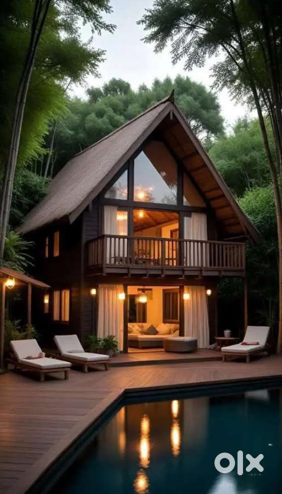 Fully furnished cottage with development and main road