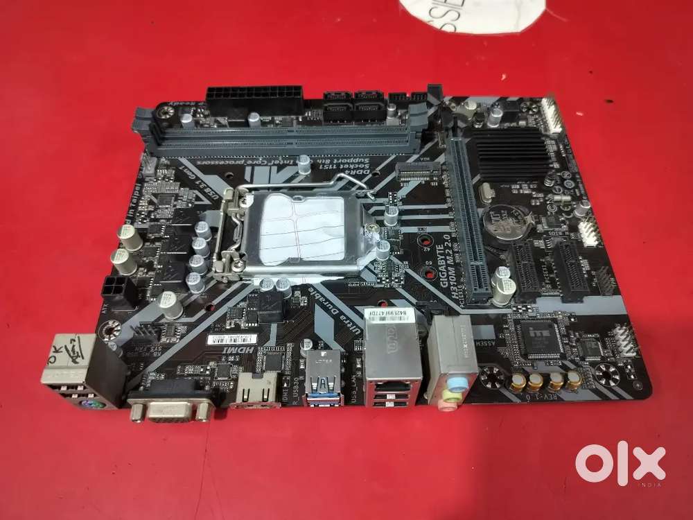 Gigabyte h310m m.2 2.0 motherboard perfect working and new looking