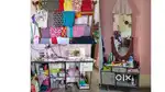 2 cloth rails / dress stand , 1 table , 1 dressing table
