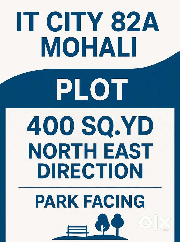 400sqyd facing park east facing plot in it city 82