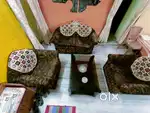4 seater Sofa set and cabinet- price negotiable
