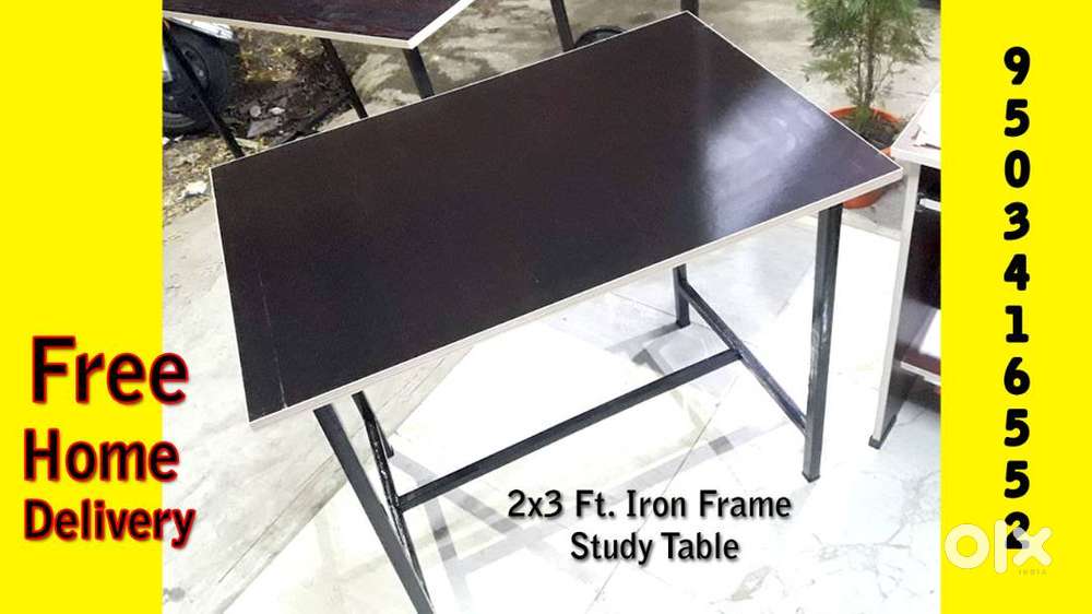 2x3 ft. four Legged Iron Frame Study Table  Free home delivery