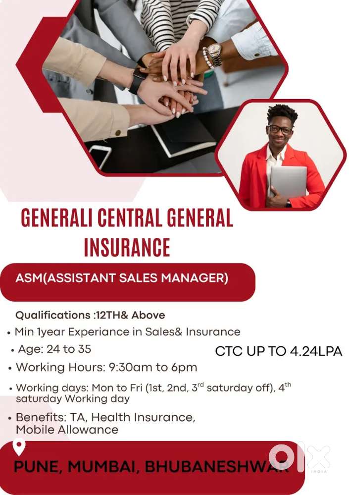 Vikhroli West Mumbai/ASM/Ctc upto 4.24/Min 1yr exp in sales/Graduation