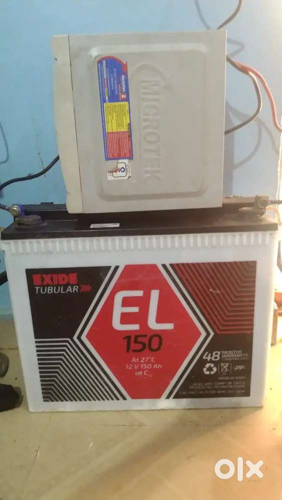 EXIDE BATTERY & Microtek INVERTER