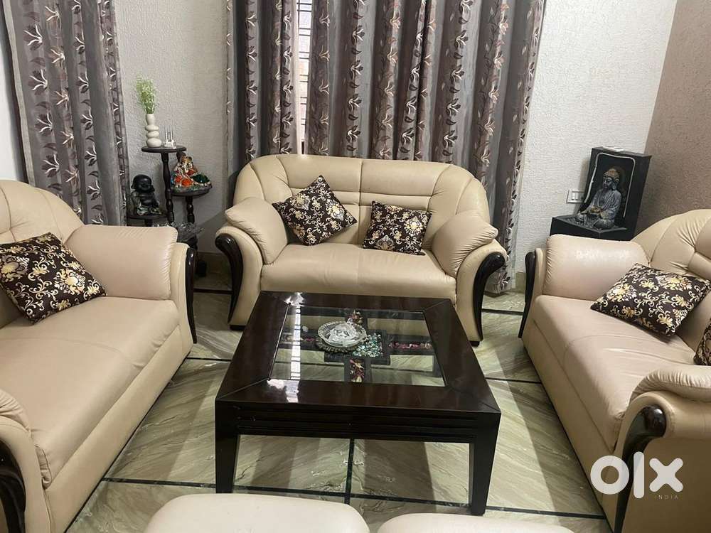 Sofa Set - Along with Table and cushion set ( Steal Deal)