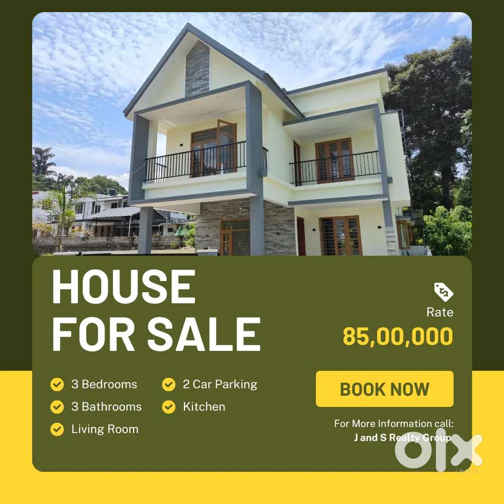 Brand New 3 bhk for sale at kakkand