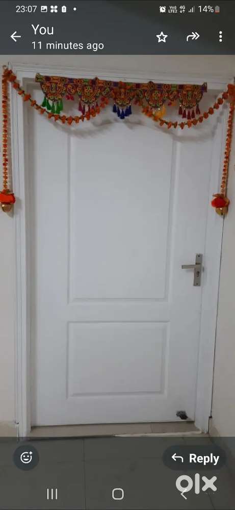 Brand new 3 BHK flat with 5 balconies,wardrobes ,Modular kitchen