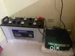 Luminous Invertor Battery Set comes with 3 years warranty -1.5 mon old