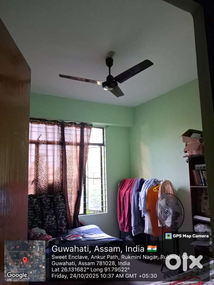 A 20 year old flat at a prime   in good condition is for sale