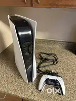 PS5 disc edition with 2 controllers and headset