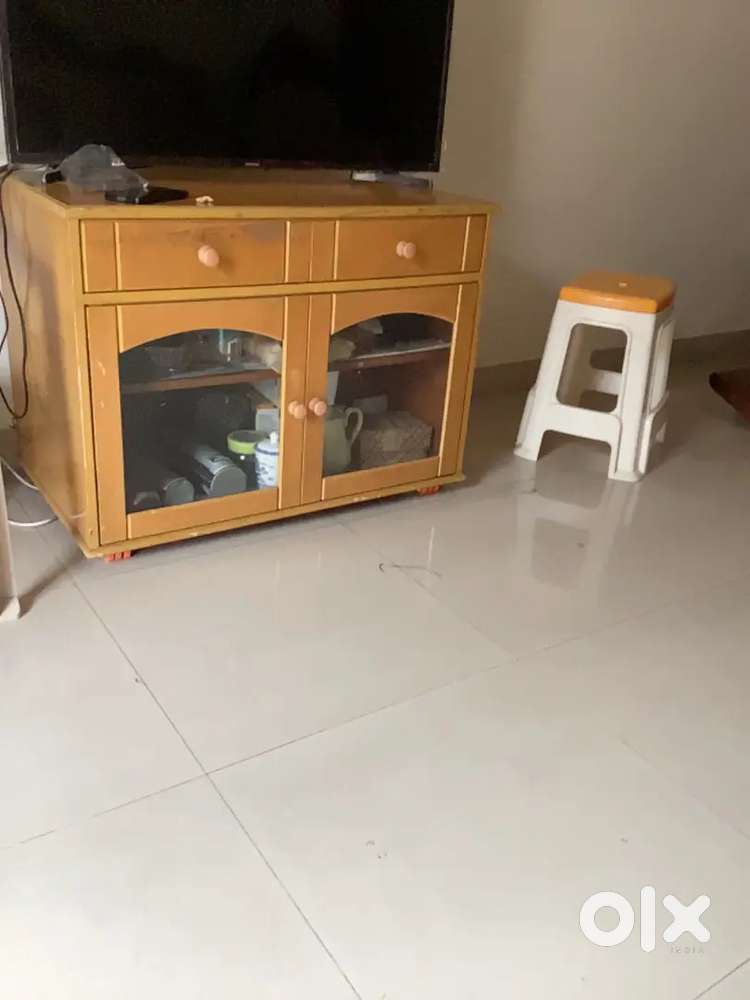 TV stand with wood