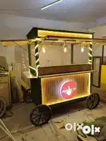 Brand new Lighted decorative food cart manufacturer