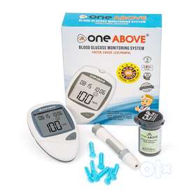 GLUCOMETER KIT WITH 25 strips free. TAIWAN MADE. ONE ABOVE BRAND. For personal use. No coding, Alter...