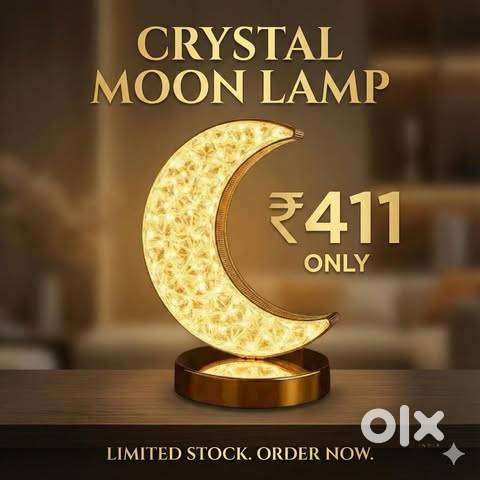 Crystal moon lamp