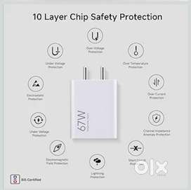 MI Xiaomi 67W Fast Charger USB-C Charging Adapter (White) Brand New.