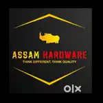 Saleman at hardware, computer work, typing etc