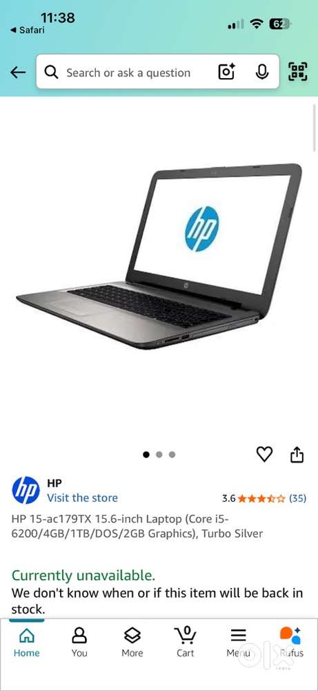 HP laptop in pristine condition