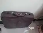 For Sale: Expandable Genuine Leather Briefcase for Men - Classic Brown
