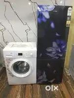 Haier double door refrigerator and ifb front load washing machine $