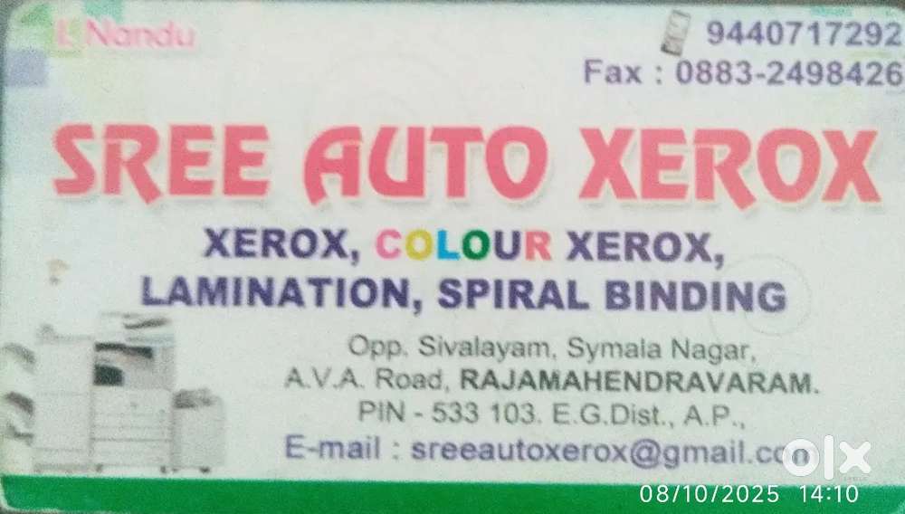 Xerox shop operater