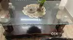 Table with a toughen glass top