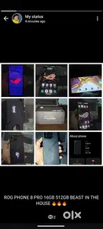 ASUS ROG PHONE 8 PRO 16GB 512GB GAMING PHONE SUPER FRESH