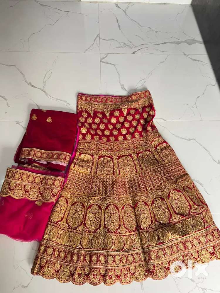 Lehenga good condition and open silk
