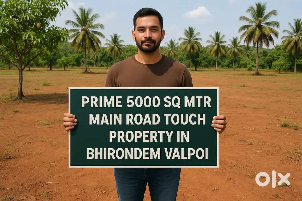 Prime 5000 sq mtr main road touch property in bhirondem valpoi Goa
