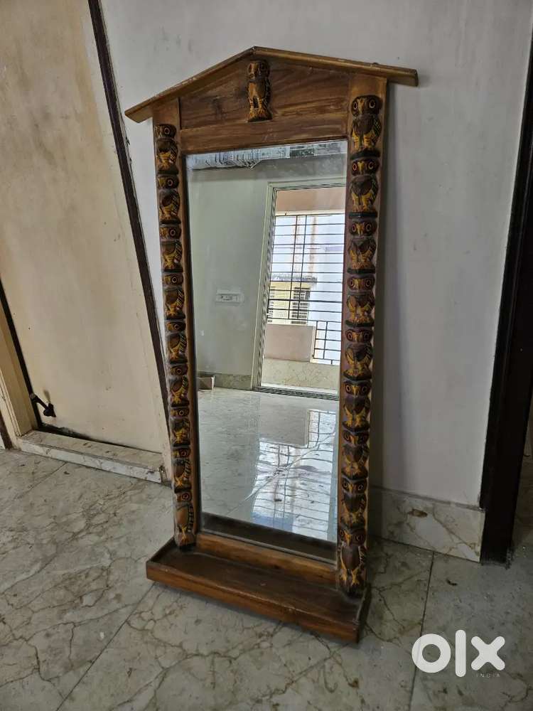 Wooden Wood Wall mount Mirror