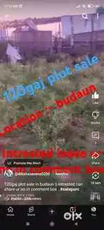 120 gaj plot or sale in budaun
