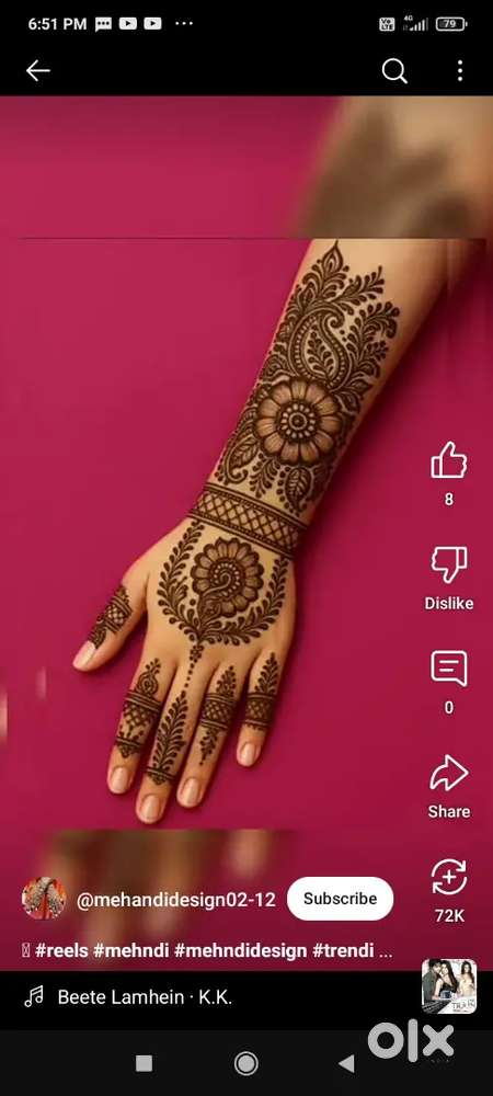 Mehendi artists is available