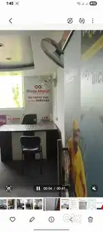 Well furnished and carpeted office