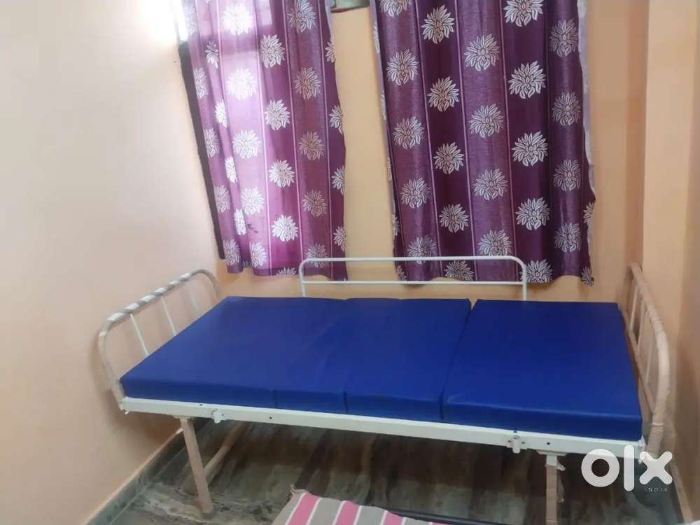 Hospital Bed for Sale ₹10,000 OR Rent ₹150/day- Foldable with Mattress