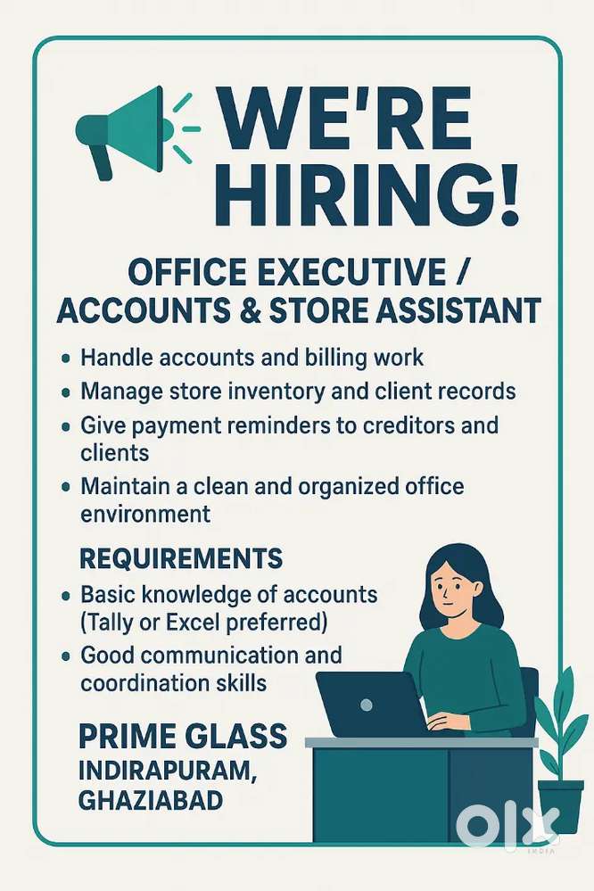 Office Executive / Accounts & Store Assistant