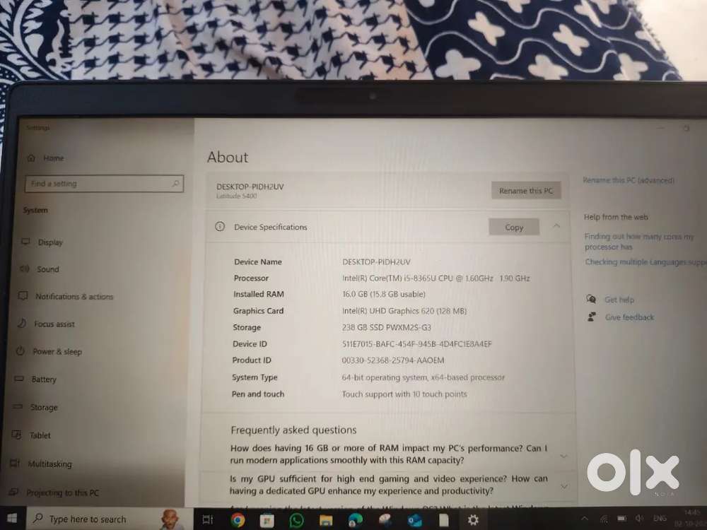 Dell latitude 5400